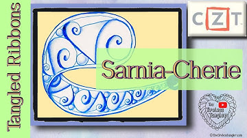SARNIA-CHERIE || Easy Zentangle ® Patterns for Beginners || Tangled Ribbons #1