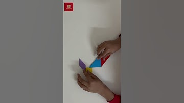 Building a rabbit using #tangram #puzzle #tangrampuzzle