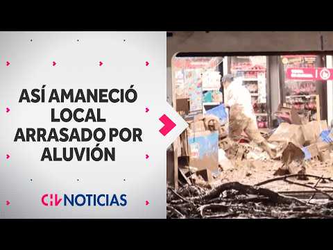 This Is What the Store Ravaged by the Mudslide in Las Condes Looked Like This Morning - CHV Noticias