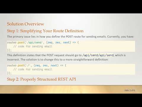 Fixing the Cannot POST /api/send Error in Your MERN Stack Application