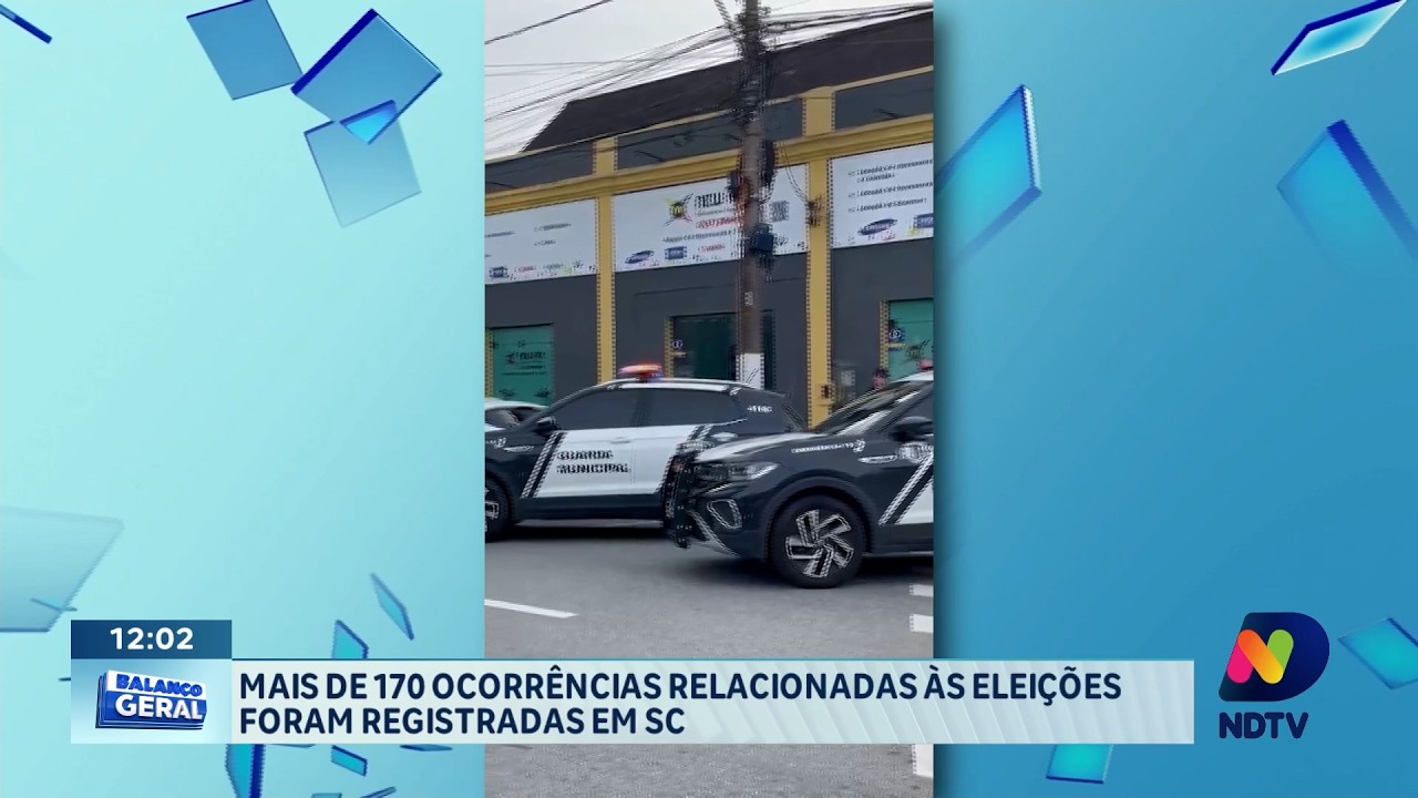 Mais de 170 ocorrências eleitorais são registradas em Santa Catarina