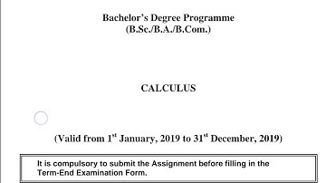 Question 04 || solved assignments of Mte 01 || ignou solved assignment of calculus 2018-19