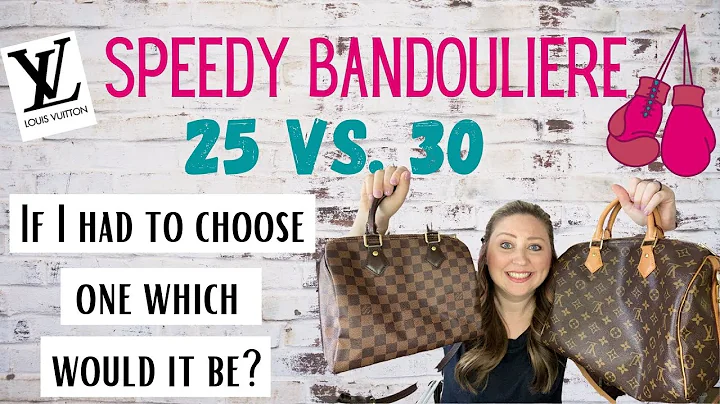 LOUIS VUITTON SPEEDY BANDOULIERE 25 vs. LV SPEEDY BANDOULIERE 30 // COMPARISON // Mod Shots