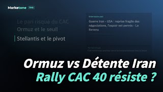 Ormuz vs Détente Iran | Rally CAC 40 résiste ?
