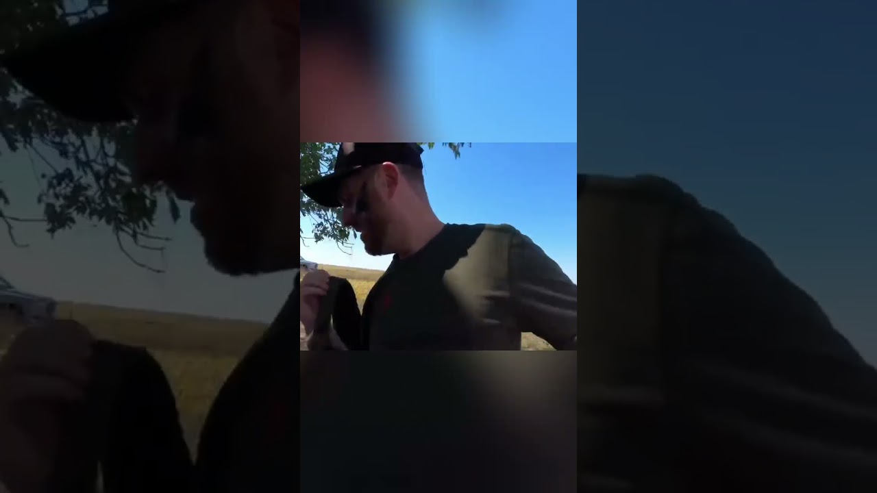 Camouflaged Hunter Hits Cloud 9: Field Excitement! #shorts