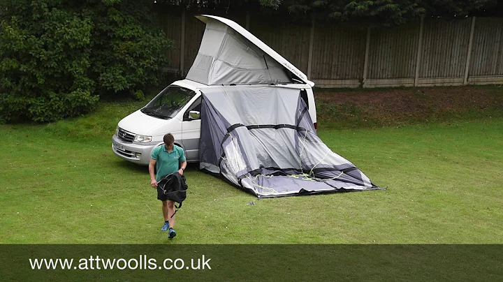 Kampa Travel Pod Trip Air Awning Pitching & Packing (Real Time) Video