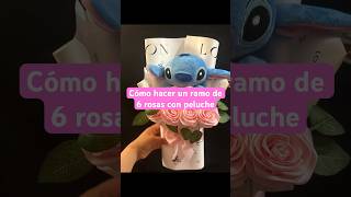 Cómo hacer un ramo de 6 rosas con peluche #ramos #rosaseternas  #peluches