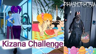 Kizana Challenge и вечеринка с бассейном в Яндере симуляторе + Пасхальные яйца Фазмофобии