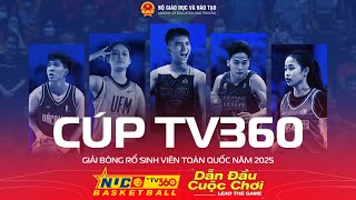 LIVE | VÒNG BẢNG NAM | ĐH TÀI NGUYÊN MT HN  vs ĐẠI HỌC LUẬT HN  | KV Miền Bắc | NUC 2025 CÚP TV360