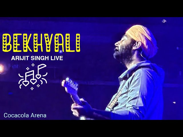 Bekhyali : Arijit Singh 🔥🤩 Live in concert At Cocacola Arena Dubai class=