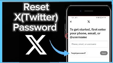 How To Reset Your X(Twitter) Password
