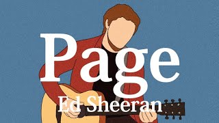 【和訳】Ed Sheeran - Page