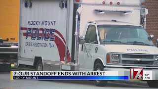 Seven-hour standoff ends with arrest in Rocky Mount