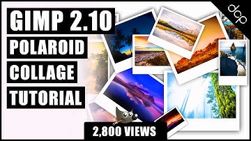 GIMP 2.10 Tutorial - Polaroid Collage Tutorial - Gimp For Beginners Tutorials