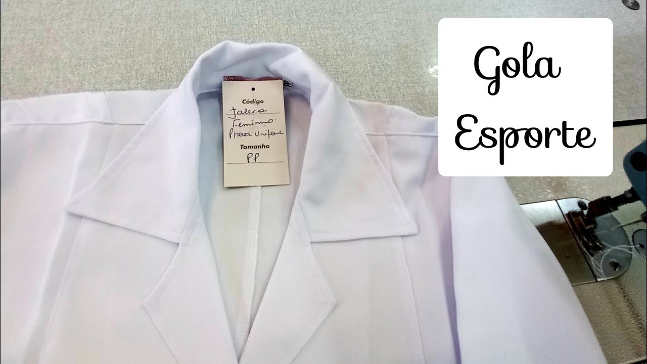 Como costurar Gola Esporte em jalecos ou Camisas