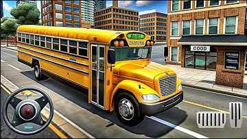 Real School Bus Driving Simulator 2025 🚌 | School Routes! - Android Gameplay