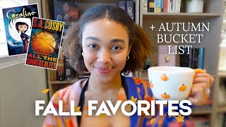 fall favorites + autumn bucket list 🍂🎃Fall TBR, spooky movie watchlist & autumn activities!
