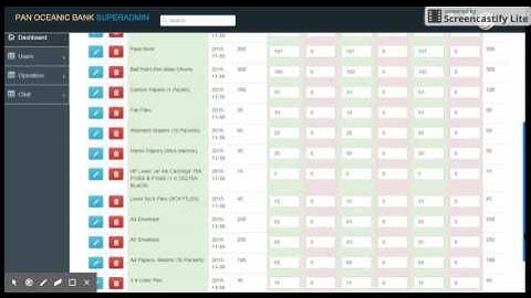 stationary item inventory tracking for panoceanic  using javaEE,angular js,ajax,mysql,bootstrap !!!