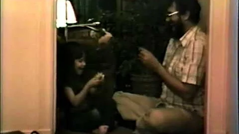 Dad and Heather Playing  Cards