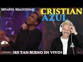 ▶️CANTANTE ESPAÑOL REACCIONA A CRISTIAN CASTRO AZUL✴ ¿ES TAN BUENO EN VIVO?