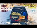 Winter Truck Camping Northern MN Forest for Crappie (Catch & Cook)