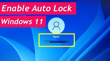 How to enable auto lock in windows 11 | Enable lock screen on windows 11