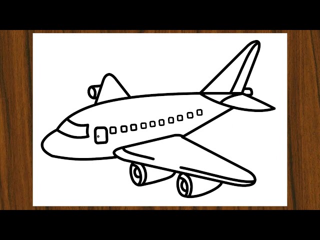 How to Draw an Airplane | Step-by-Step Drawing Tutorial