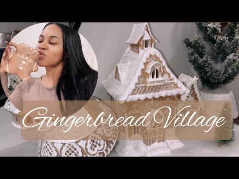 2022 Christmas Gingerbread Village Display