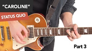 Status Quo - Caroline Guitar Lesson Tutorial Lead Part