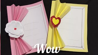 فكرة سهلة جدا لعمل بطاقة تهنئة للمناسبات️ طريقة بطاقة دعوة وتهنئة لعيد الميلاد  Paper greeting card