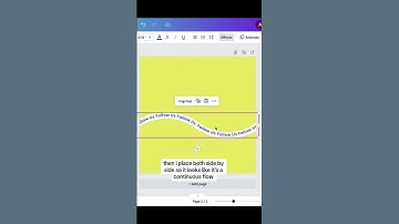Text Ribbon Flow Tutorial in Canva