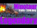 Legendary Minotaur - 8 kills - 334k dmg || World of Warships