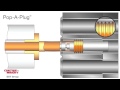 Popaplug heat exchanger tube plug