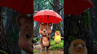 Kids Cartoon 🐻☔ | The Little Bear’s Tiny Umbrella | Cute Cartoon Story for Kids 🌈 #cartoon