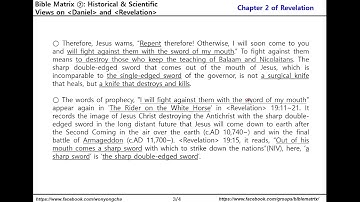Bible Matrix ⑦_172_REV 2:16 – Repent therefore, I will fight against them with the sword of my mouth