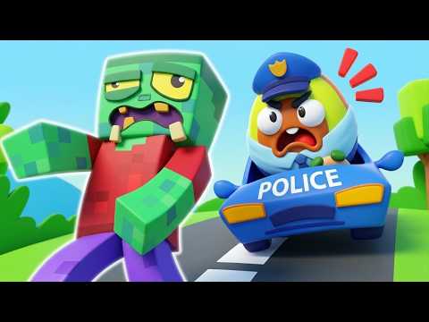 Police Car Chase Zombie! Superheroes Save the Day || Pit & Penny