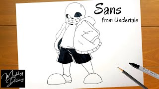 How To Draw Sans From Undertale Easy Step By Step