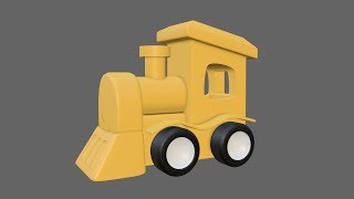 Modeling and texturing a toy train - Blender 2.8 Tutorial