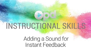SMART Instructional Skills: Adding a Sound for Instant Feedback