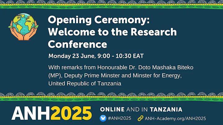 ANH2025 Opening Ceremony: Welcome to the Research Conference