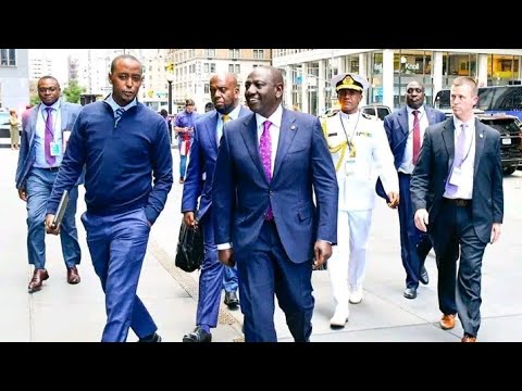 WILLIAM RUTO WALKING IN THE STREETS OF NEW YORK USA.FIRST UN GENERAL ...