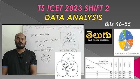 TS ICET 2023 Shift 2 Data Analysis Bits 46-55