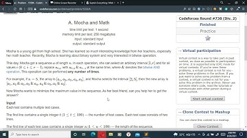 Mocha and Maths | Codeforces 738 | A 1559A