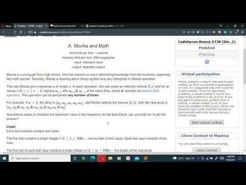 Mocha and Maths | Codeforces 738 | A 1559A