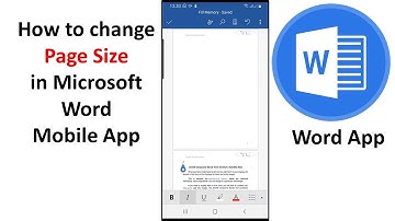 How to change page size in word App microsoft word app on phone mobile