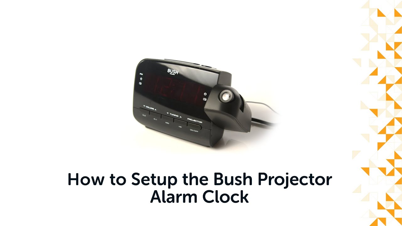How to Setup the Bush Projection Alarm Clock YouTube