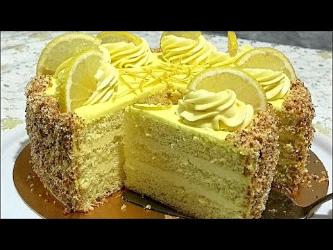 Авторский рецепт !!! ЛИМОННЫЙ КРЕМ, лимонный торт/LEMON CREAM, lemon cake