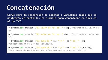 CONCATENACIÓN (Conjunción de cadenas y variables)