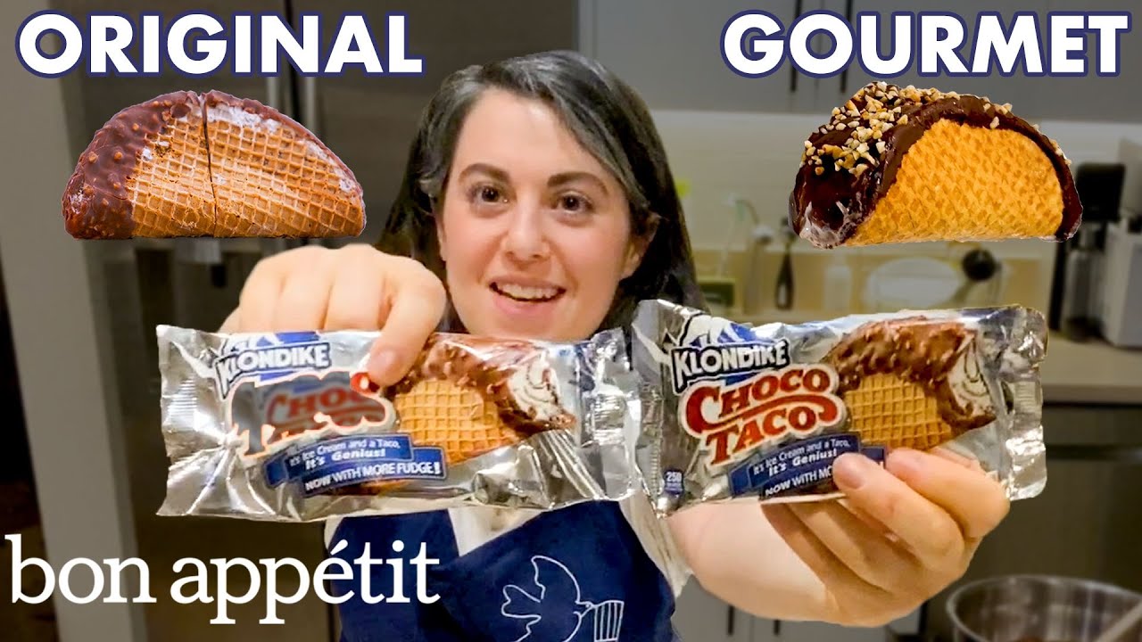 Pastry Chef Attempts to Make Gourmet Choco Tacos Part 2   Gourmet Makes   Bon Apptit