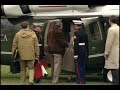 President Reagan's Final Departure for Camp David on January 14, 1989
